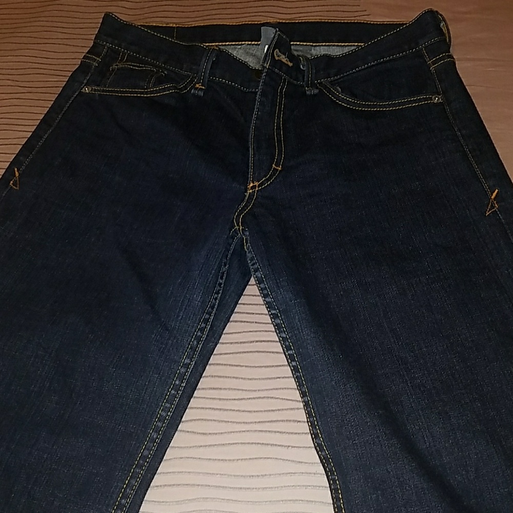 A/X dark denim wide leg jeans